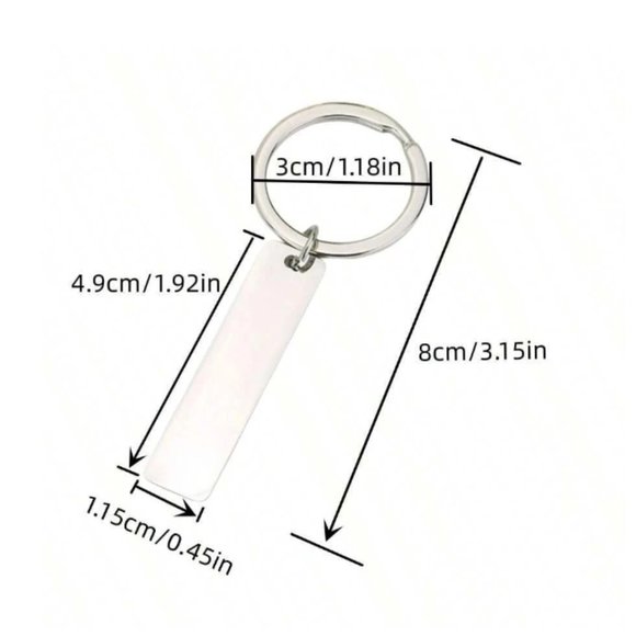 "I LOVE YOU MORE.. THE END. I WIN" Stainless Steel Keychain - NEW IN PAC… - Picture 5 of 5